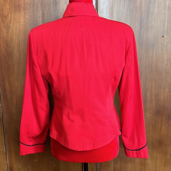 Vintage Christina Cardinal Red Jacket 7/8 - Picture 4 of 12